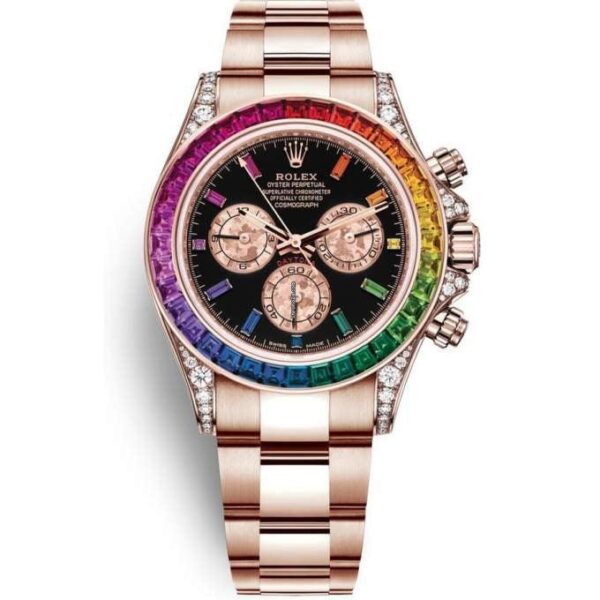 Rolex Daytona Rainbow Or Rose