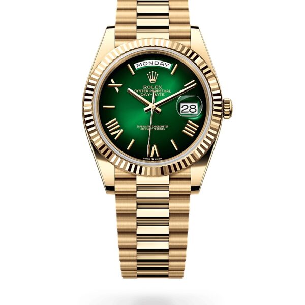 Day-Date 40
40 mm, Or jaune 18 ct
RMC: M228238-0069