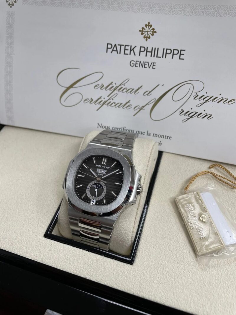 Patek Philippe Nautilus Annual Calendar Moon Phase Steel – Image 4