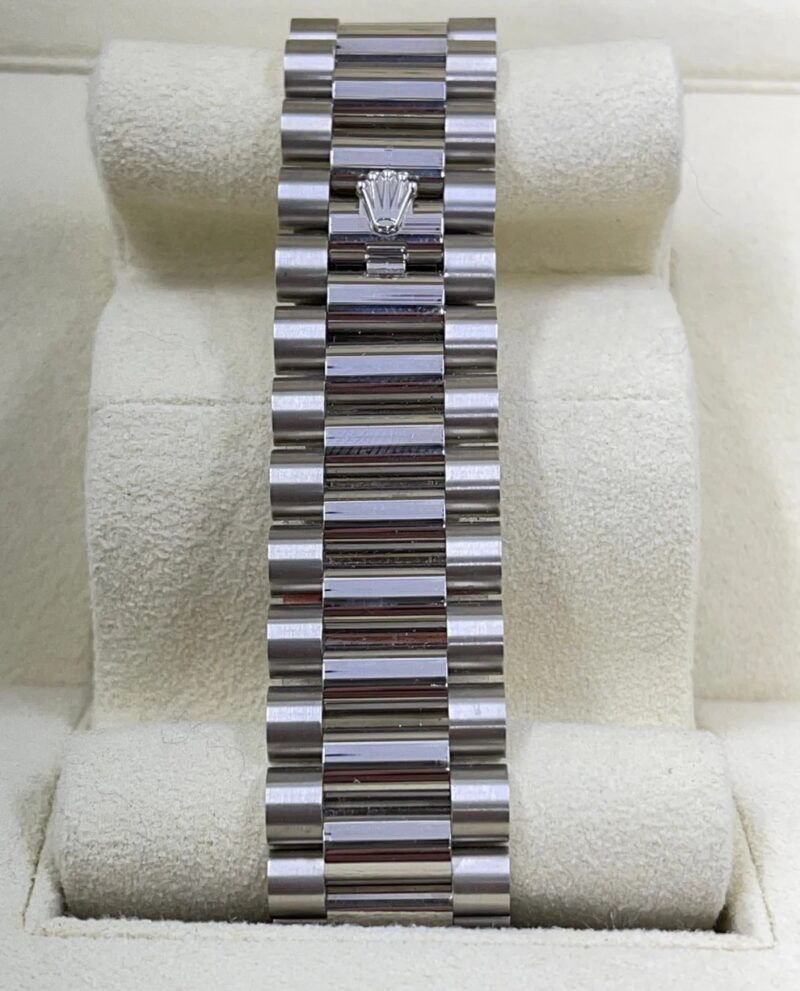 Rolex Day-Date 40MM Or Blanc Et Cadran Blanc President Ceinture – Image 8
